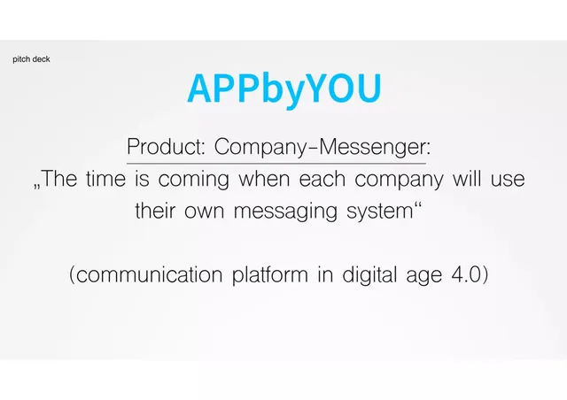 APPbyYOU pitch deck cover