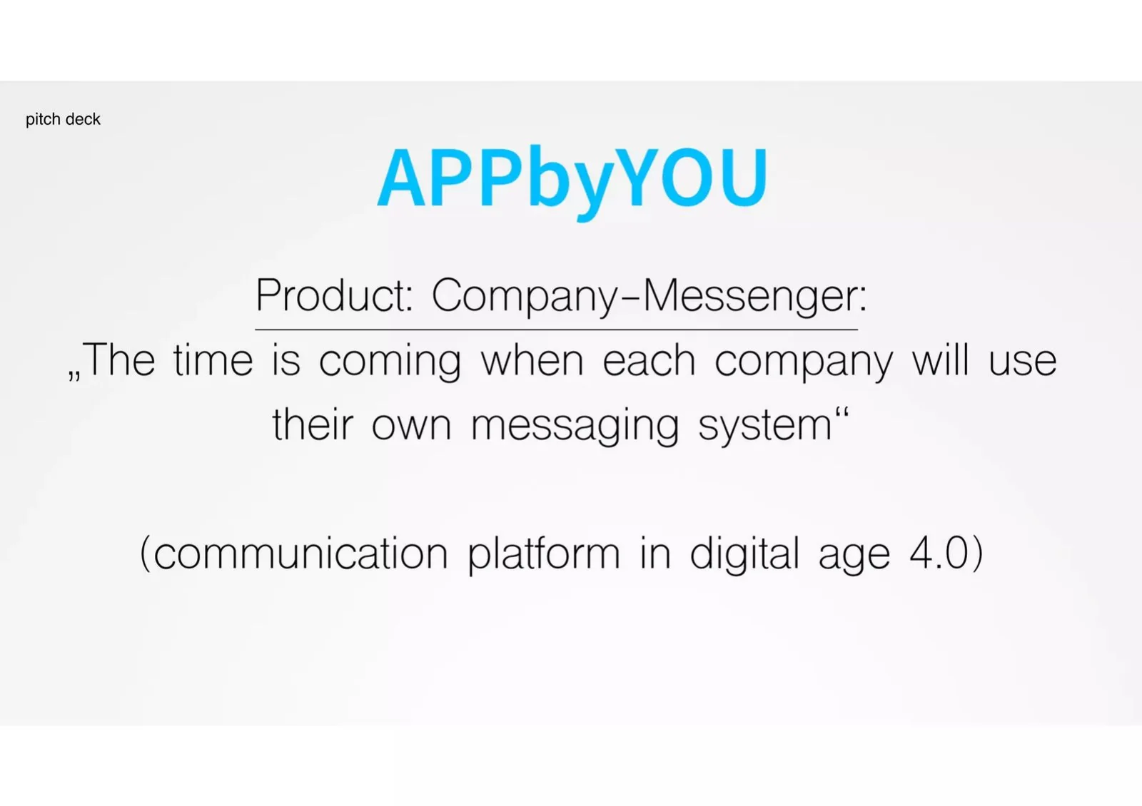 APPbyYOU pitch deck slide