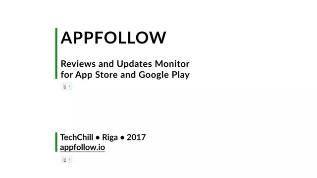 AppFollow pitch deck cover