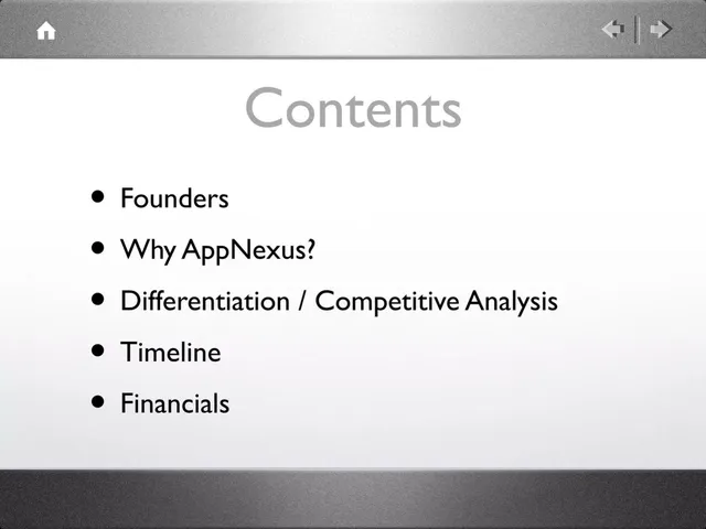 Agenda / contents slide 2 from AppNexus First