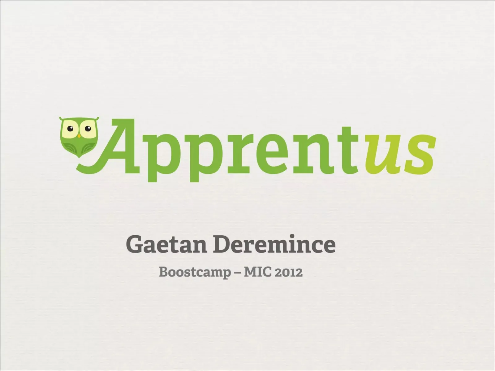 Apprentus pitch deck slide