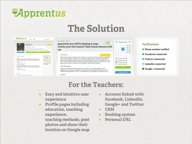 Product / solution slide 5 from Apprentus