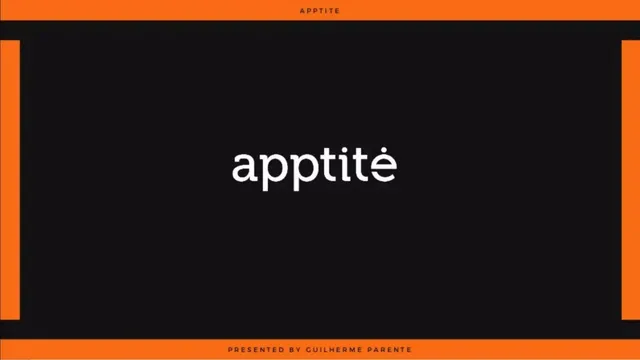 Apptite pitch deck cover