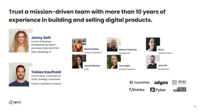Team slide 10 from Progyny (formerly Apryl)