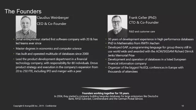 Team slide 10 from ArangoDB