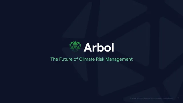 Arbol pitch deck cover