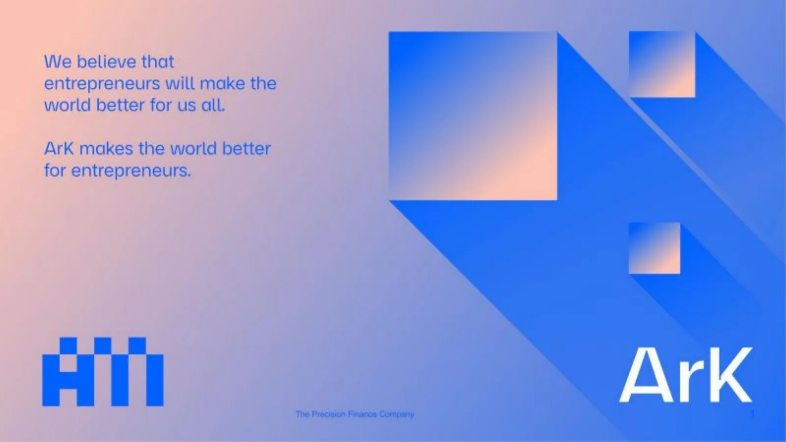 Ark Kapital pitch deck slide