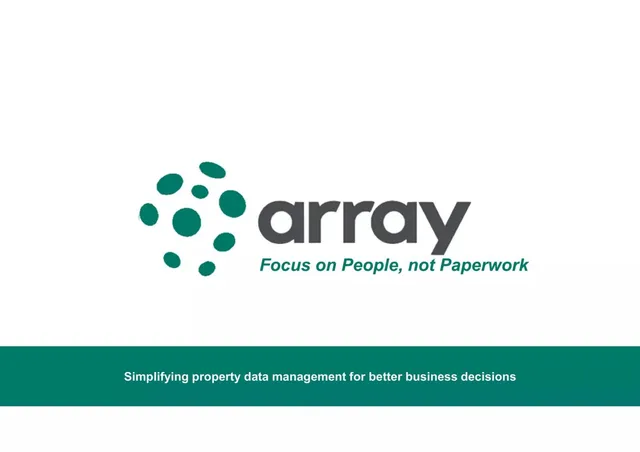 Array pitch deck cover