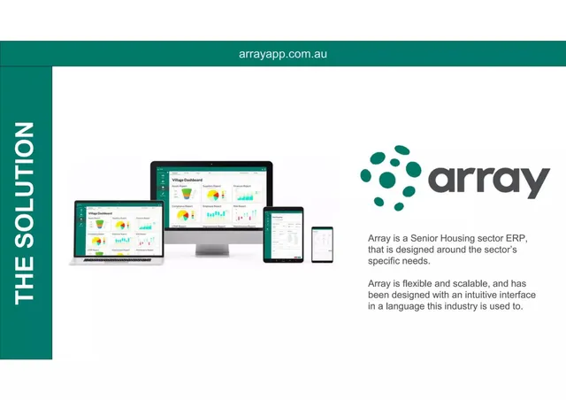 Product / solution slide 5 from Array