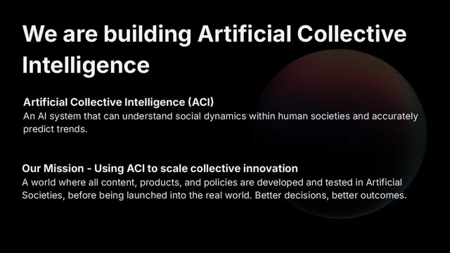 Vision slide 3 from Artificial Societies