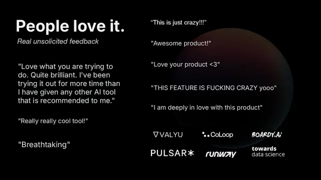 Reviews / testimonials / feedback slide 6 from Artificial Societies