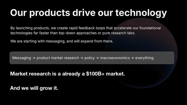 Market sizing / opportunity slide 8 from Artificial Societies
