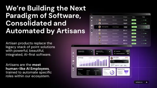 Product / solution slide 3 from Artisan Series A
