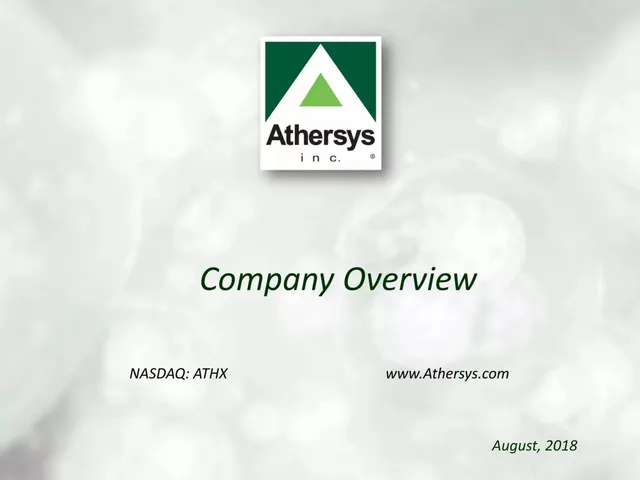 Athersys, Inc. pitch deck cover