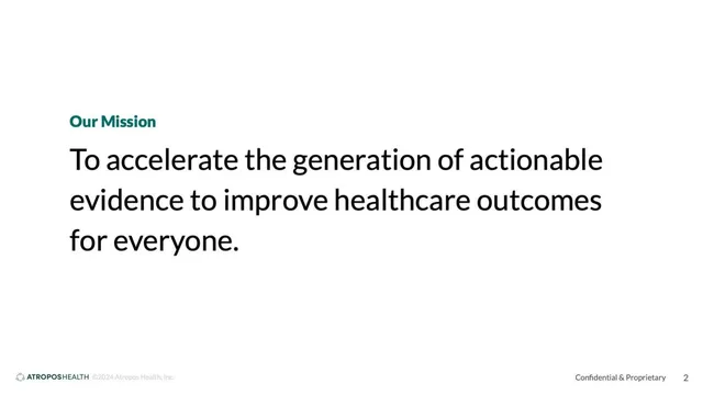 Vision slide 2 from Atropos Health