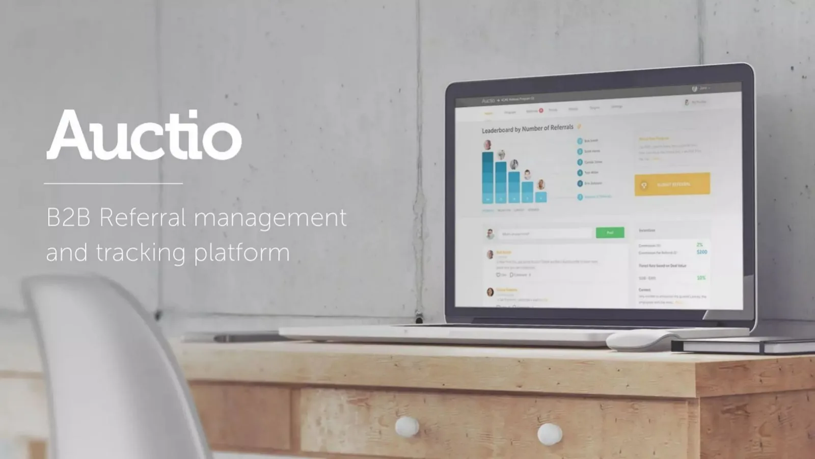 Auctio pitch deck slide