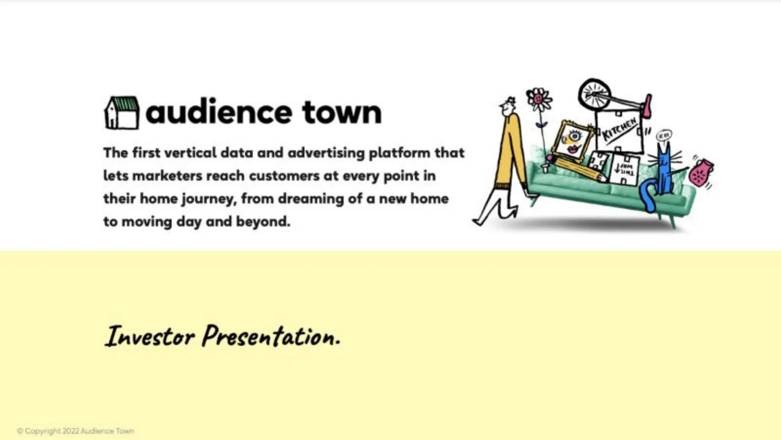 Audience Town pitch deck slide