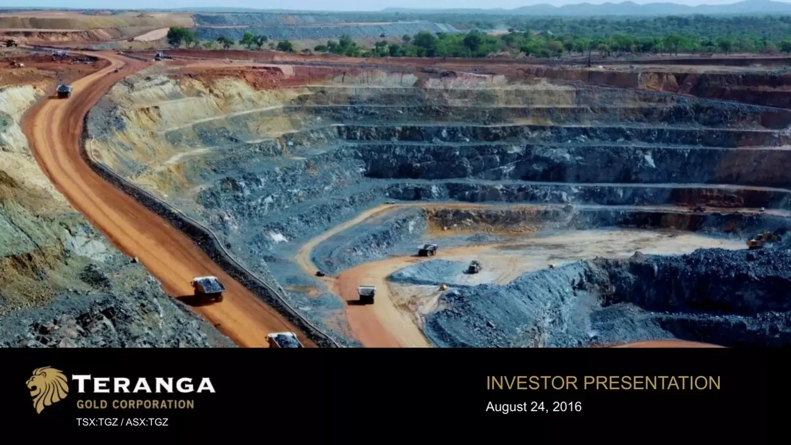 Teranga Gold Corporation pitch deck slide