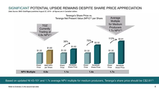 Financials slide 6 from Teranga Gold Corporation