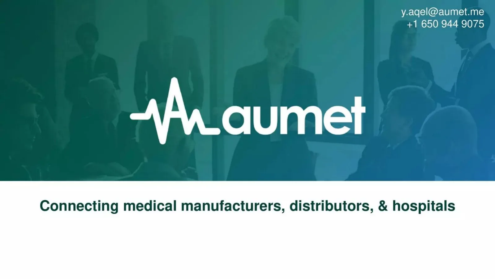 Aumet pitch deck slide