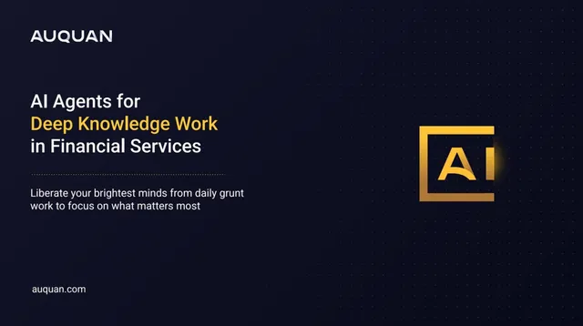 Auquan pitch deck cover