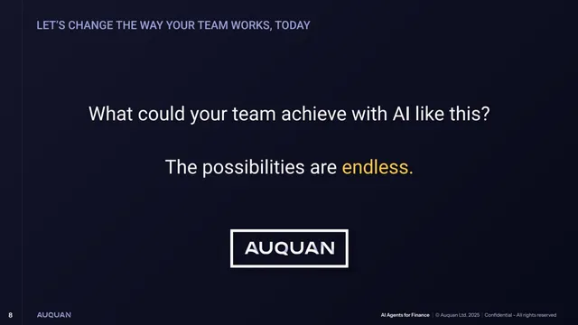 Thank you slide 8 from Auquan