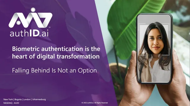 Thank you slide 6 from authID.ai