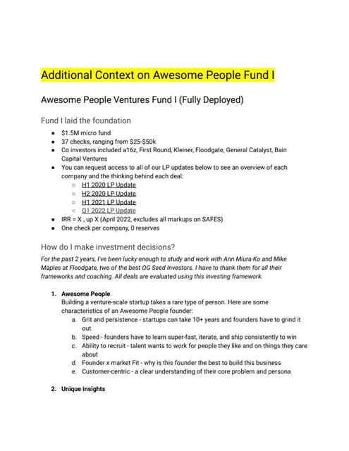 Team slide 6 from Awesome People Ventures Fund 2