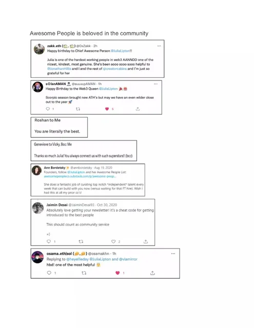 Reviews / testimonials / feedback slide 4 from Awesome People