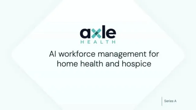 Axle Health pitch deck cover