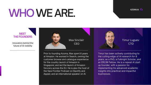 Team slide 2 from Azoma