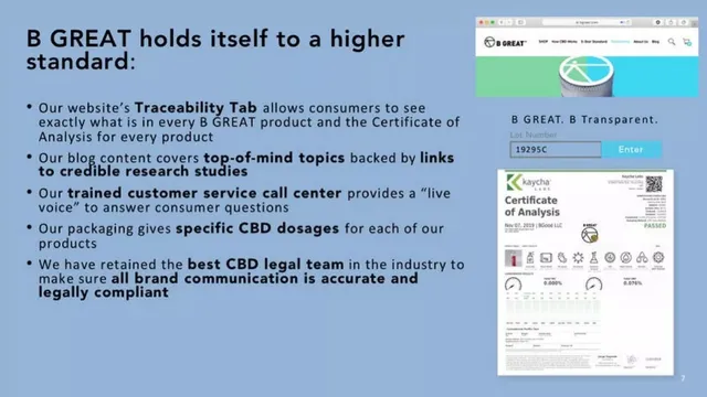 Product / solution slide 7 from B Great