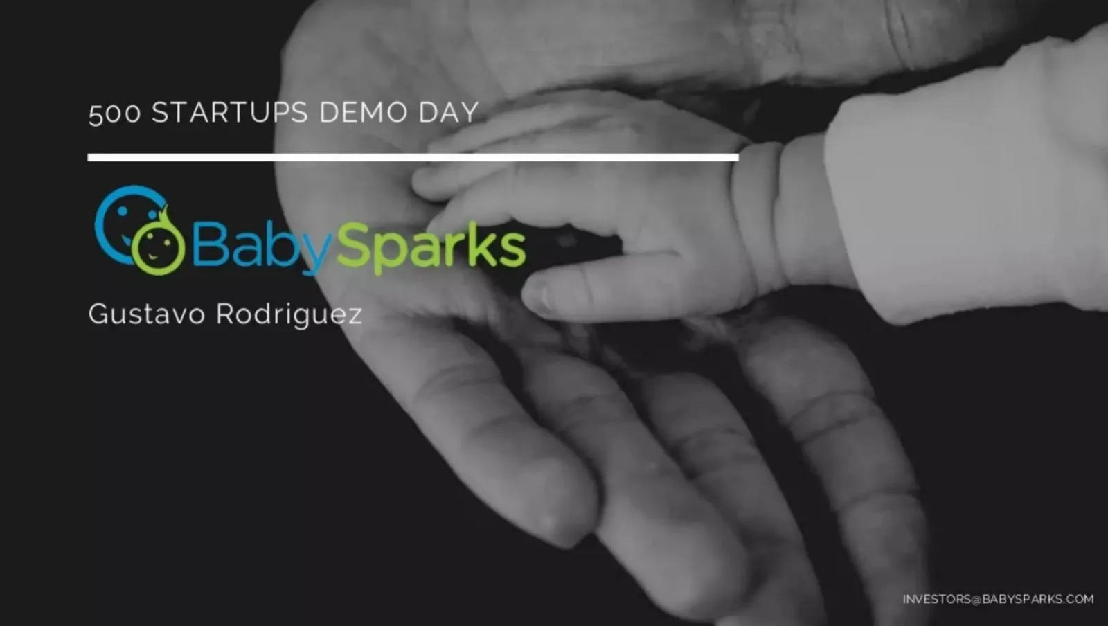 BabySparks pitch deck slide