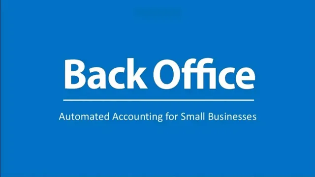 Back Office (now Finally) pitch deck cover