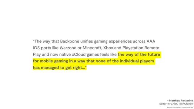Reviews / testimonials / feedback slide 9 from Backbone