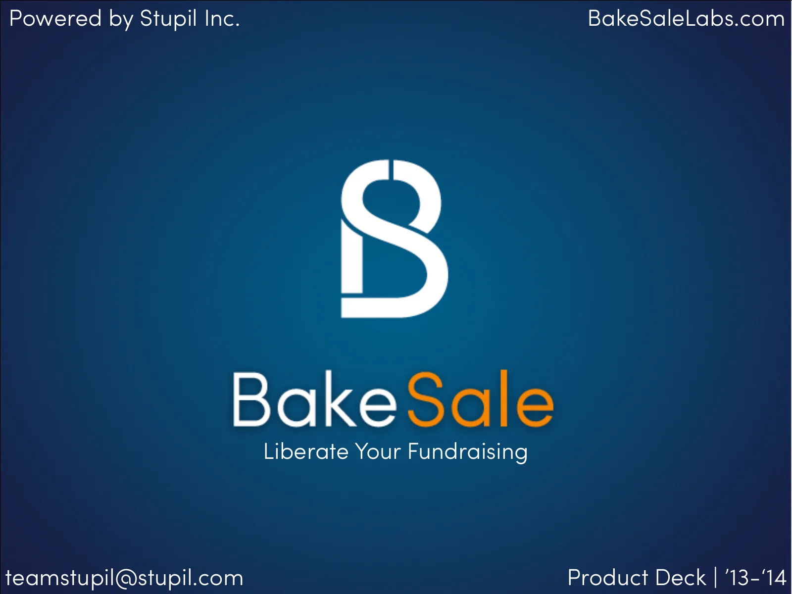 BakeSale (Stupil Inc.) pitch deck slide