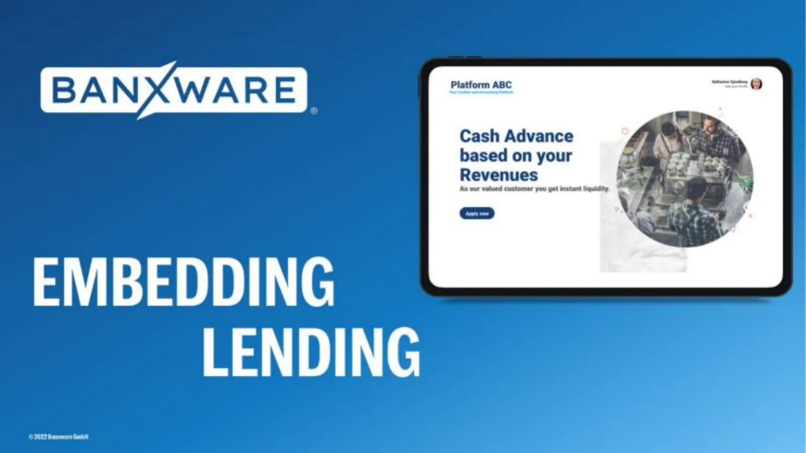 Banxware pitch deck slide