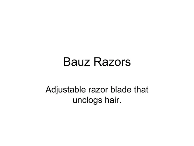 Bauz Razors pitch deck cover
