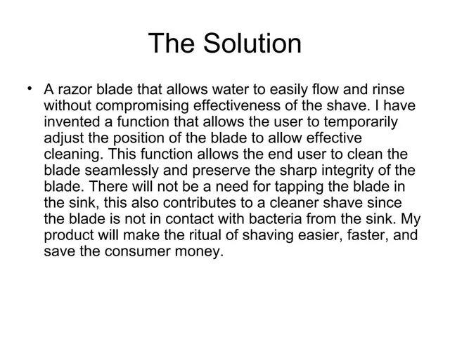 Product / solution slide 4 from Bauz Razors