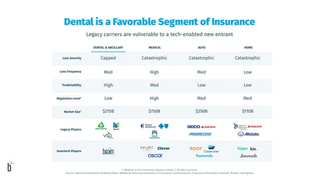Market analysis / overview slide 4 from Beam Dental