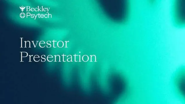 Beckley Psytech pitch deck cover