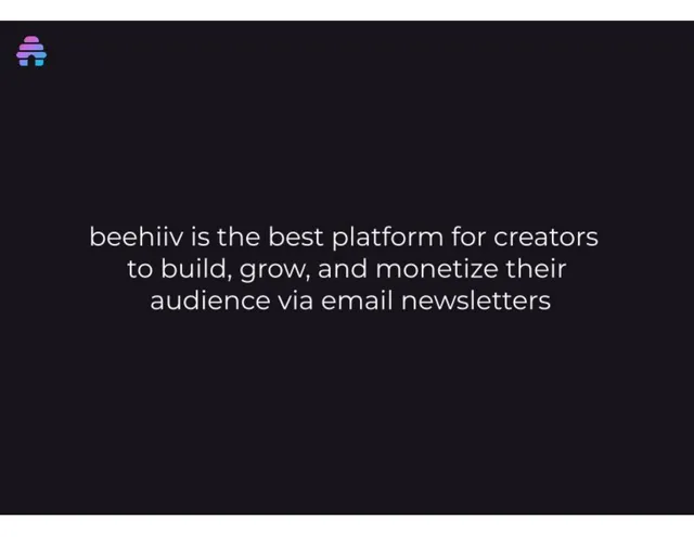 Product / solution slide 2 from beehiiv
