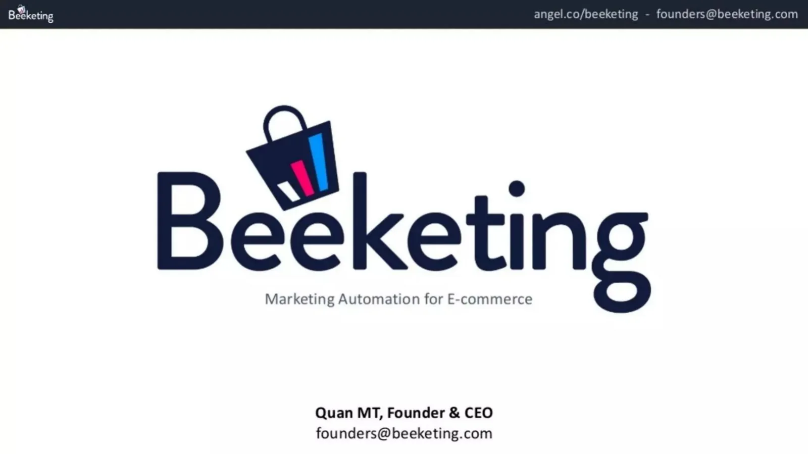 Beeketing pitch deck slide