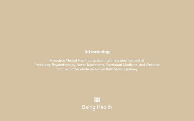 Product / solution slide 5 from Being Health