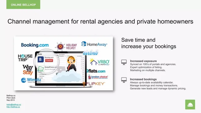 Product / solution slide 6 from Bellhop