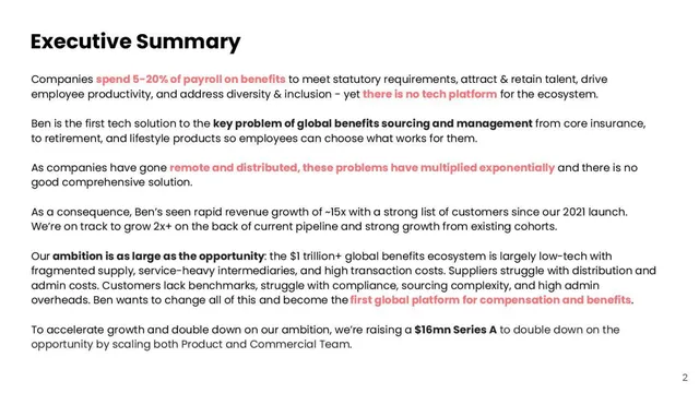 Product / solution slide 2 from Ben