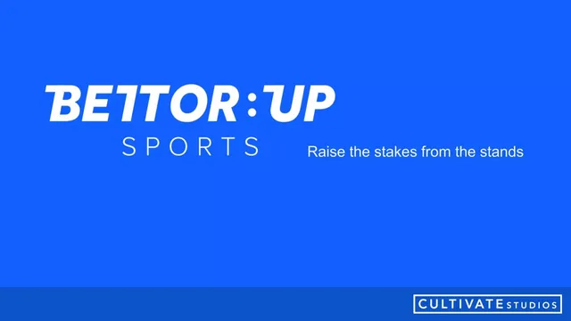 BettorUP Sports pitch deck cover