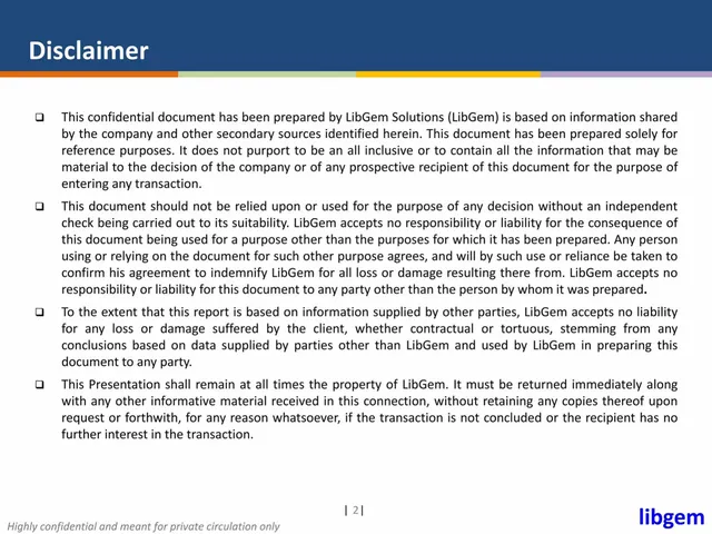 Disclaimer slide 2 from Beveragewala