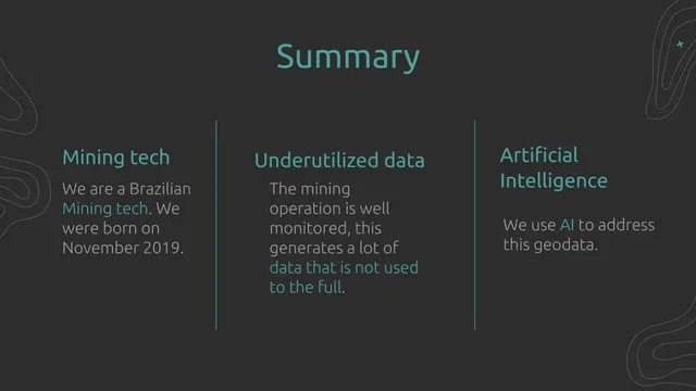 Company overview slide 2 from Beyond Mining
