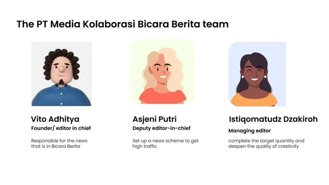 Team slide 8 from Bicara Berita